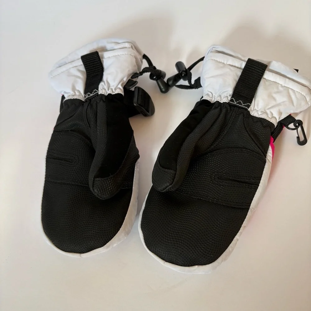 SWANY Junior S 5-6 X-OVER Mittens Gloves White Black Pink Snow Ski‎ Winter Warm